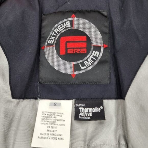 FERA Men's Black Ski Jacket Vintage Snowboard Size Small EUC - Picture 12 of 14